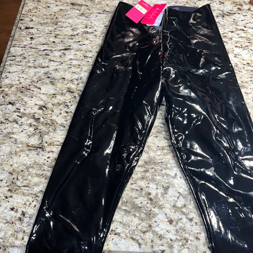 New Commando black patent faux leather leggings